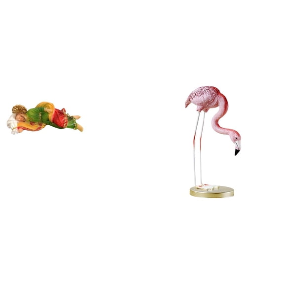 Kuntesetty Resin Joseph Jesus Statue Decorative Desk Display Sleeping Joseph Sculpture for Tabletop Shelf Office Car Flamingo Bird Figurine Home Decor Modern Art Garden Sculpture with Metal