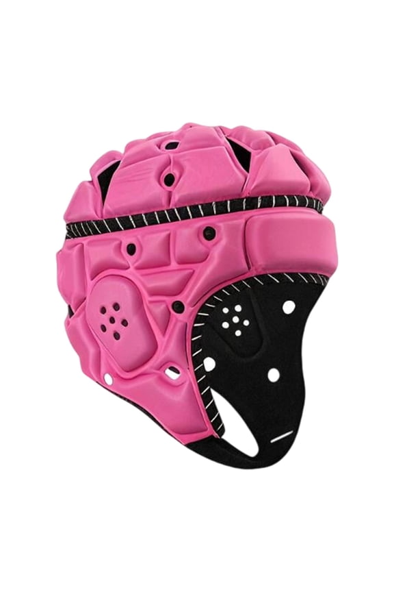 Rugby Helmet Headgear Comfortable Gear Shock Absorption Sports Cap Adult Sized for Flag Football Soccer Gift Baseball Pitcher Pink