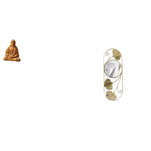 Kuntesetty Sacred Heart Jesus Statue Mirror Collectible for Hallway Bedroom Office Desk Fireplace Living Room Corridor Cabinet Entryway