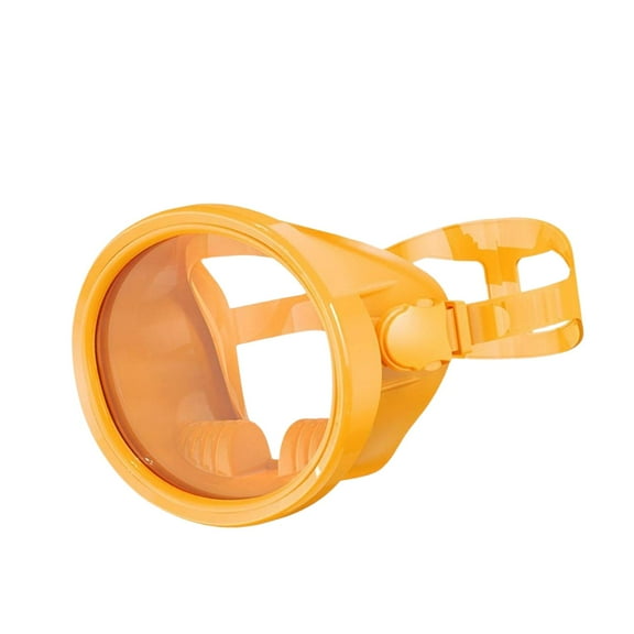 Kuntesetty Snorkel Diving Mask No Fogging Comfortable Portable Oval Glass Scuba Goggles orange