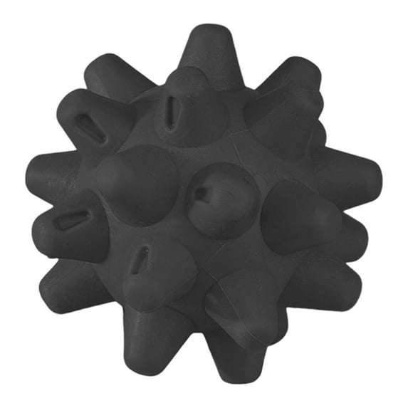 Kuntesetty Spiky Massage Ball Lightweight 7.5cm Spiked Massage for Hands Arms Shoulders Black