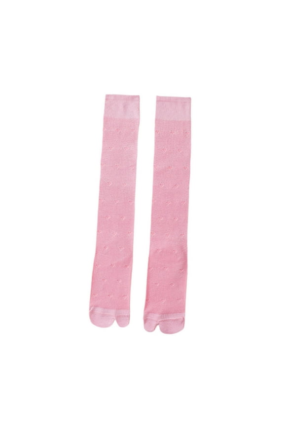 Summer Tabi Socks Breathable Extended Calf Socks for Women Comfortable Pink