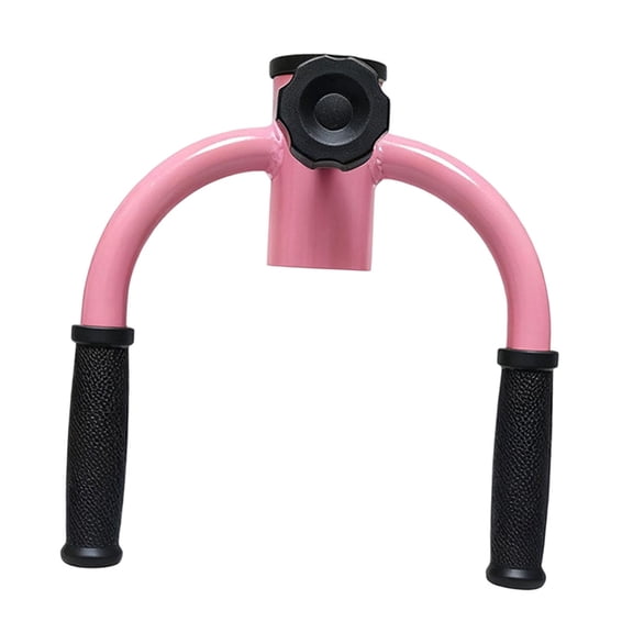 Kuntesetty T Bar Row Attachment Exercise Handle for Barbell Bar for Back Core Shoulders Pink