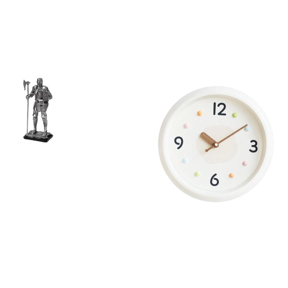 Kuntesetty Timeless Sculpture Modern Knight Clockwork Ornament for Home Entryway Fireplace Bedroom Office Study Room Housewarming Decor Gift