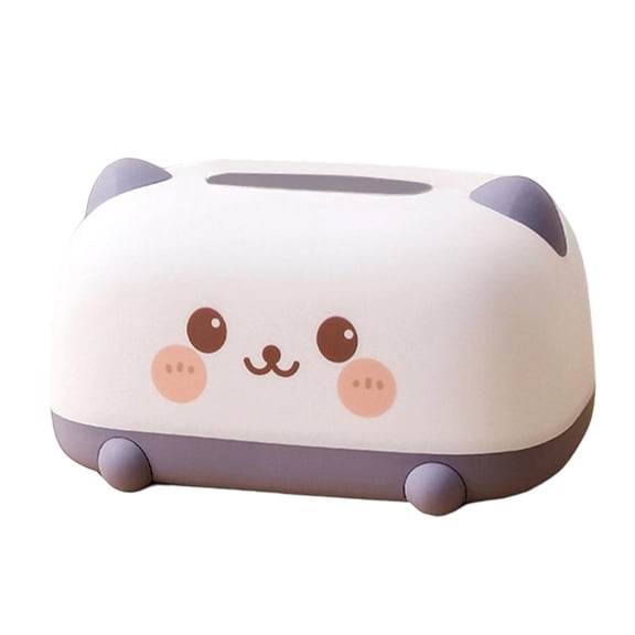 Kuntesetty Tissue Box Cover, Cosmetic Tissue Holder, Decorative Desk Dispenser, Napkin Case for Living Room, Office, Bedroom, Paper Organizer for Bar Purple