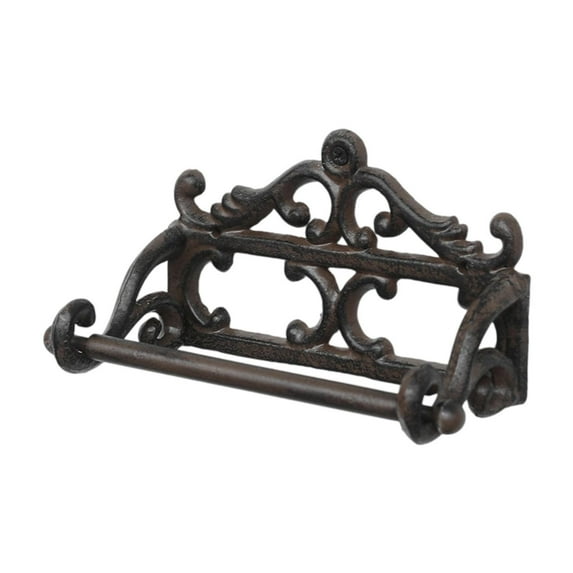 Kuntesetty Toilet Paper Holder Easy Installation Roll Dispenser for Washroom Home Decor Black