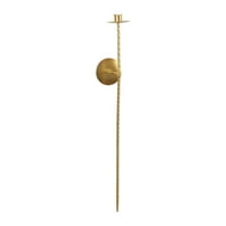 Kuntesetty Twisted Candle Sconces Chic Wall Candle Holder for Living Room Party Wedding Gold