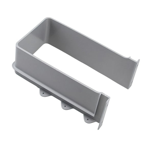 Kuntesetty U Shape Basin Drain Pipe Cover for under Sink, Drawer Pull Out Cutout Parts Gray Height 8.88 cm