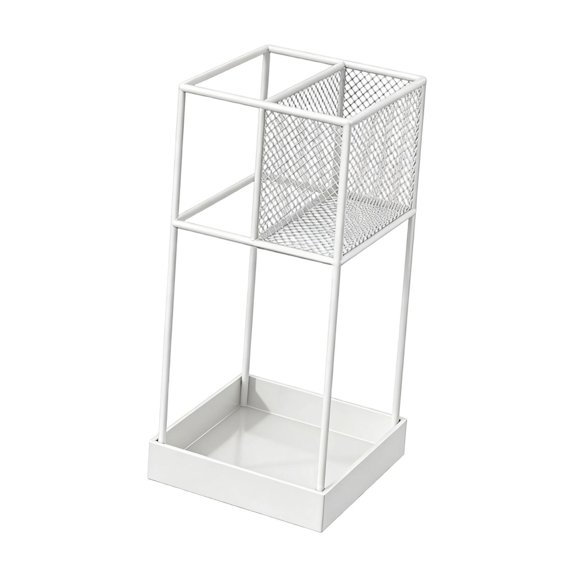 Kuntesetty Umbrella Stand Holder Hiking Poles Holder Space Saving Portable Freestanding for White