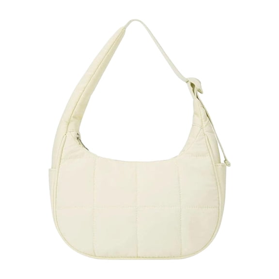 Kuntesetty Under Arm Bag for Women Zipper Closure Multifunctional Hobo Handbag for Festival Beige