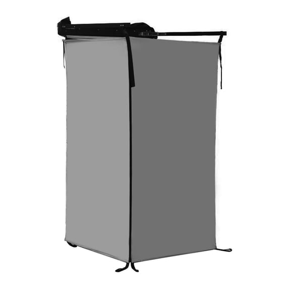 Kuntesetty Vehicle Side Shower Tent Automotive RV Tailgate Van Restroom Privacy Shelter Gray