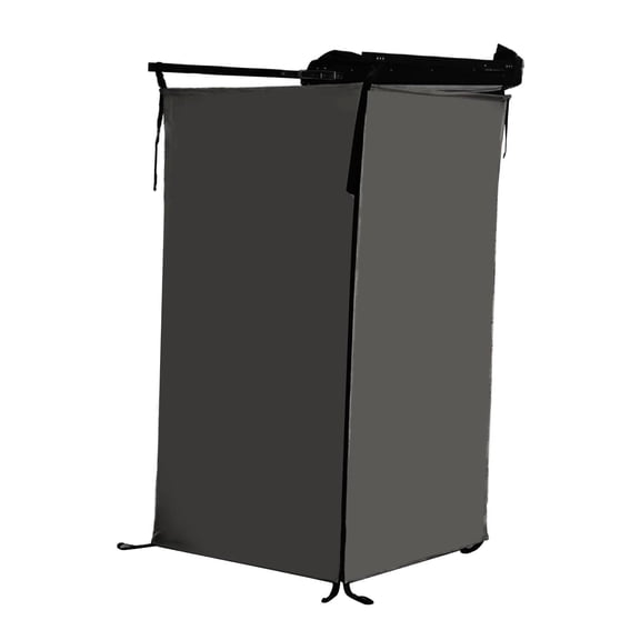 Kuntesetty Vehicle Side Shower Tent,Changing Dressing Room Hiking Bathroom Overland Outdoor Toilet Stall for Long Road Trips, Van ,Beach Black