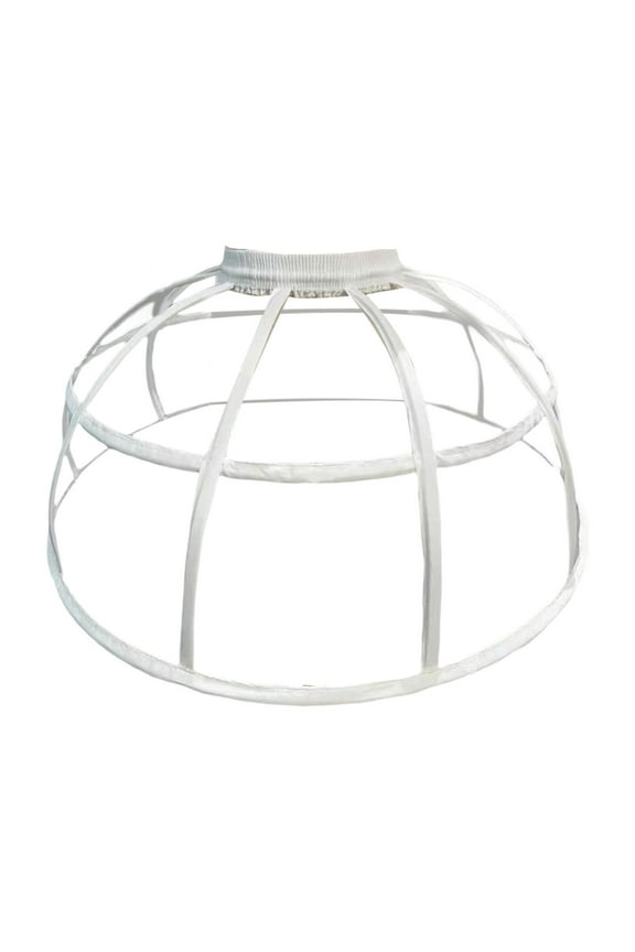 Women's Crinoline Underskirt Elastic Waist Half Slip Lolita Cage Skirt Petticoat