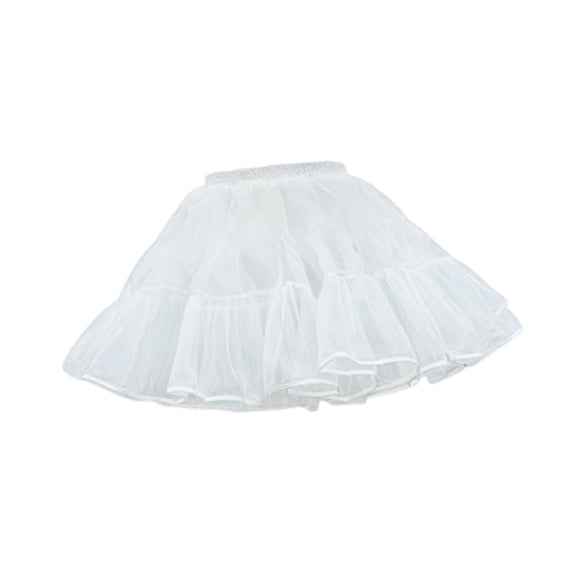 Kuntesetty Women's Crinoline Underskirt Hoopless Petticoat Half Slips Bubble Skirt Gown above Knee Short Tutu Skirt Slip Tulle Petticoat Style A
