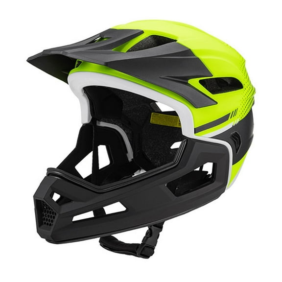 Kuntesetty helmet, full face helmet, helmet with removable padding, for men Yellow