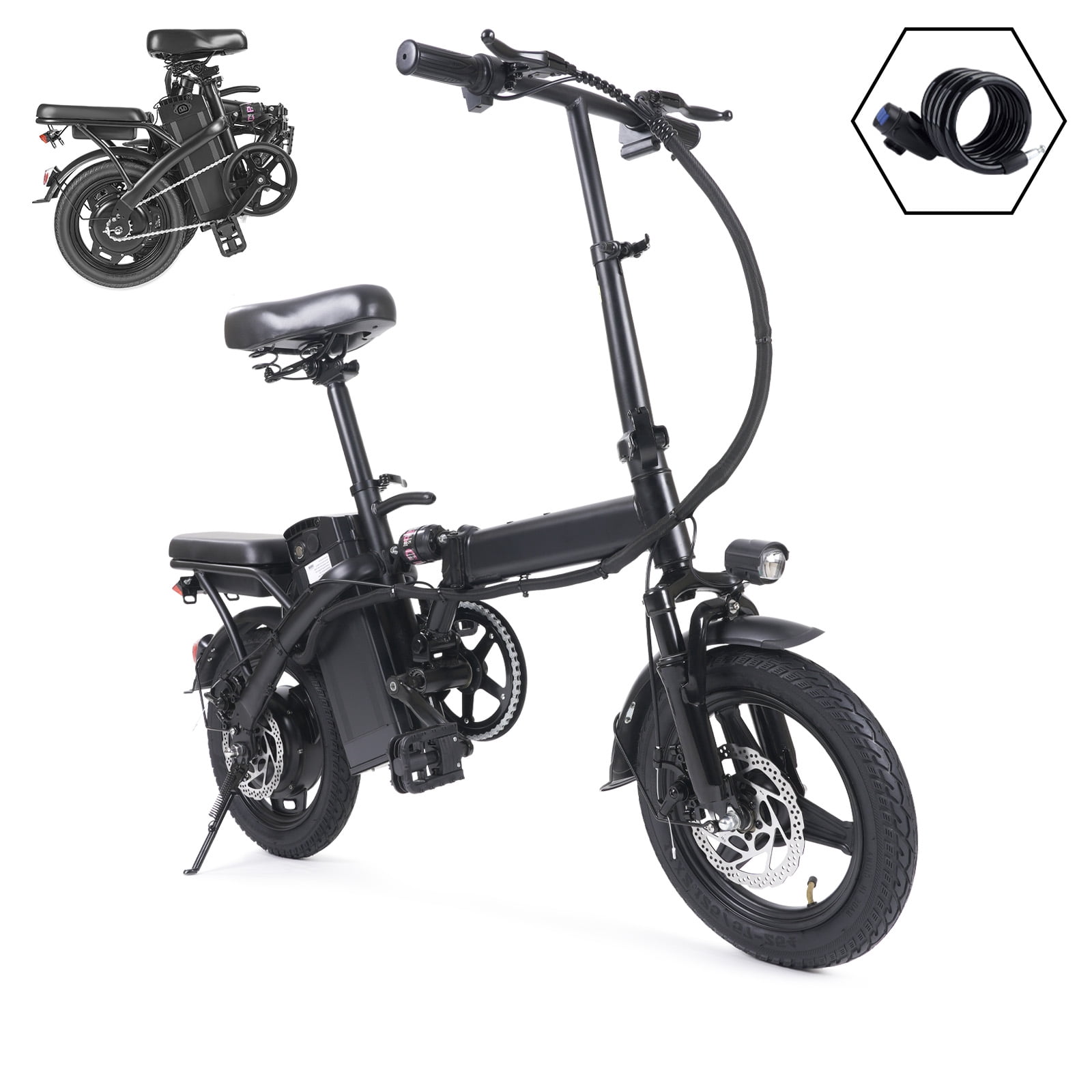SAMEBIKE LO26-II - Vélo électrique Pliant VTT Tout-Terrain Montagne - Freins Hydrauliques Batterie 48V14AH Pneus 20″x4