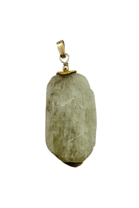 Kunzite14K Gold Filled 30x18x9mm Pendant | 1 3/4" Long | Green | 1 Pendant |