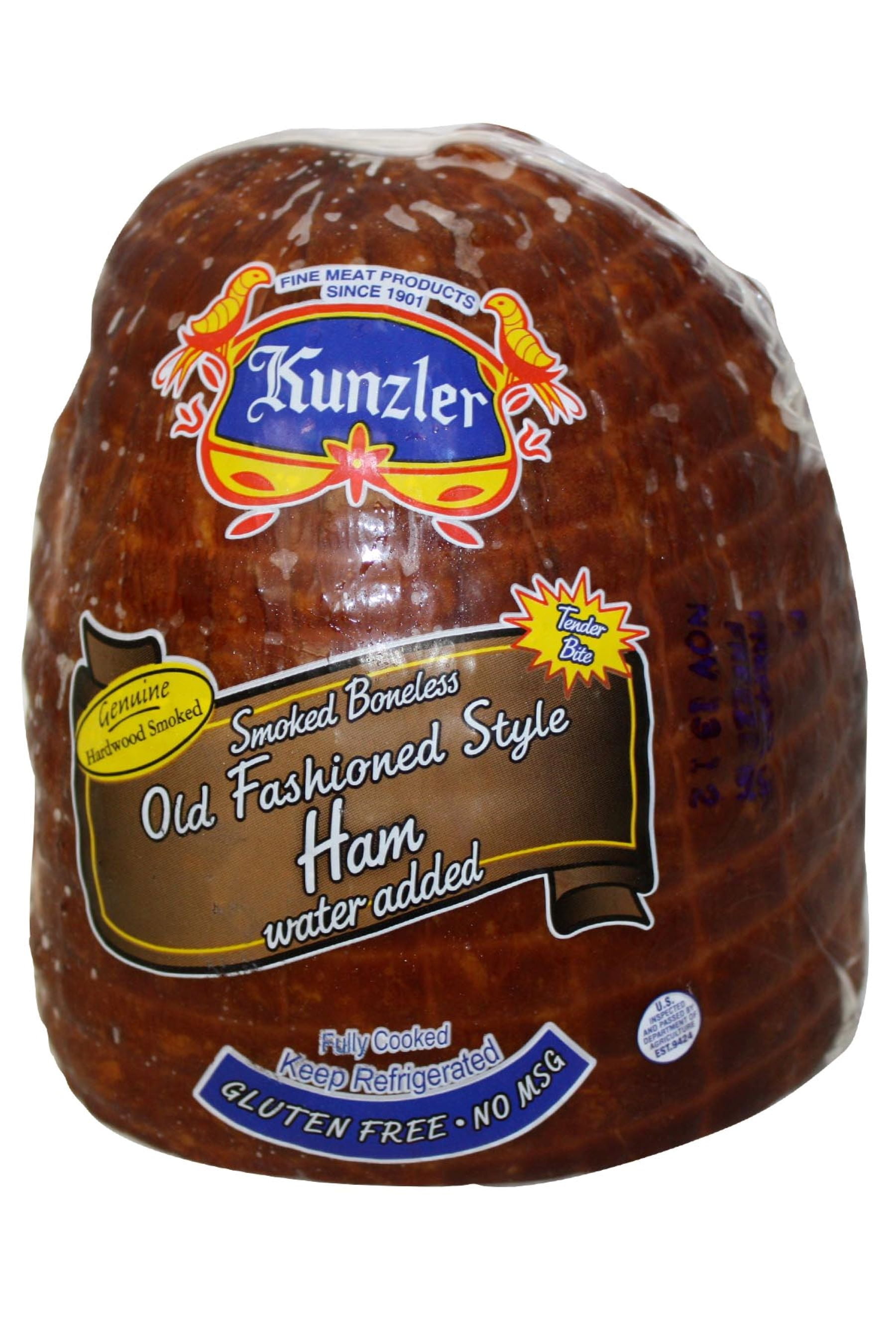 Kunzler Quarter Ham, Pork Muscles, 2lb Avg, 14g of Protein per 3oz