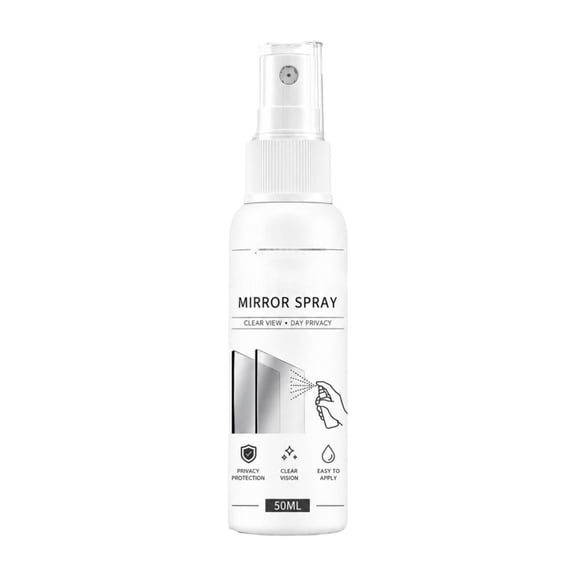 Kuokaa Reflective Window Privacy Spray, 1.69 fl oz One Way Mirror Effect Glass Coating for Daytime Use on Home Windows, Office Partitions, Bathroom Screens and Interior Glass Doors