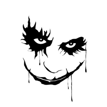 Kuorak 10x13cm Joker Clown Waterproof Removable Car Styling Window Bumper Sticker Decal