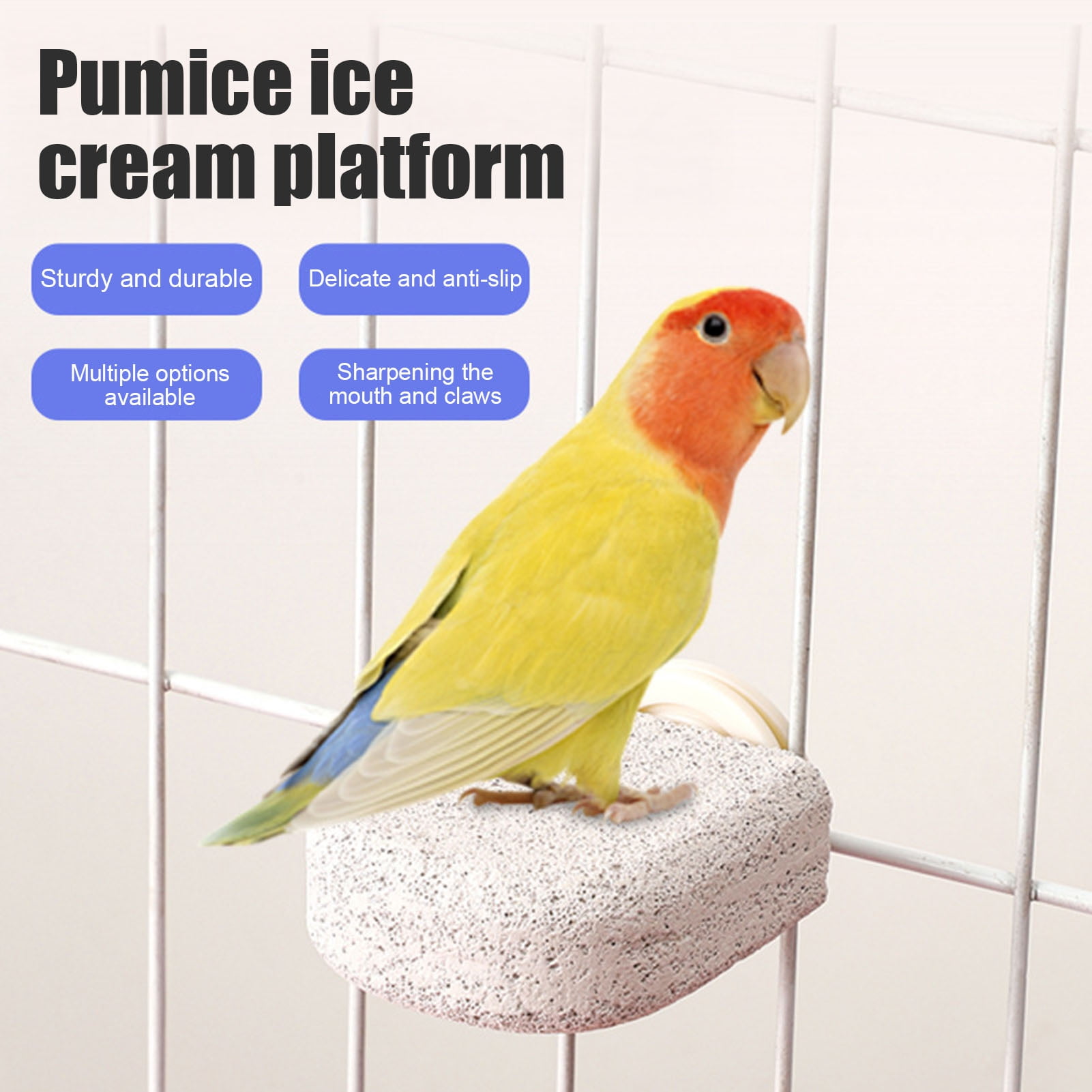 Bird Grinding Beak Calcium Stone Cuttlebone With Mineral Block Trimming Teeth Chewing For Parrot
