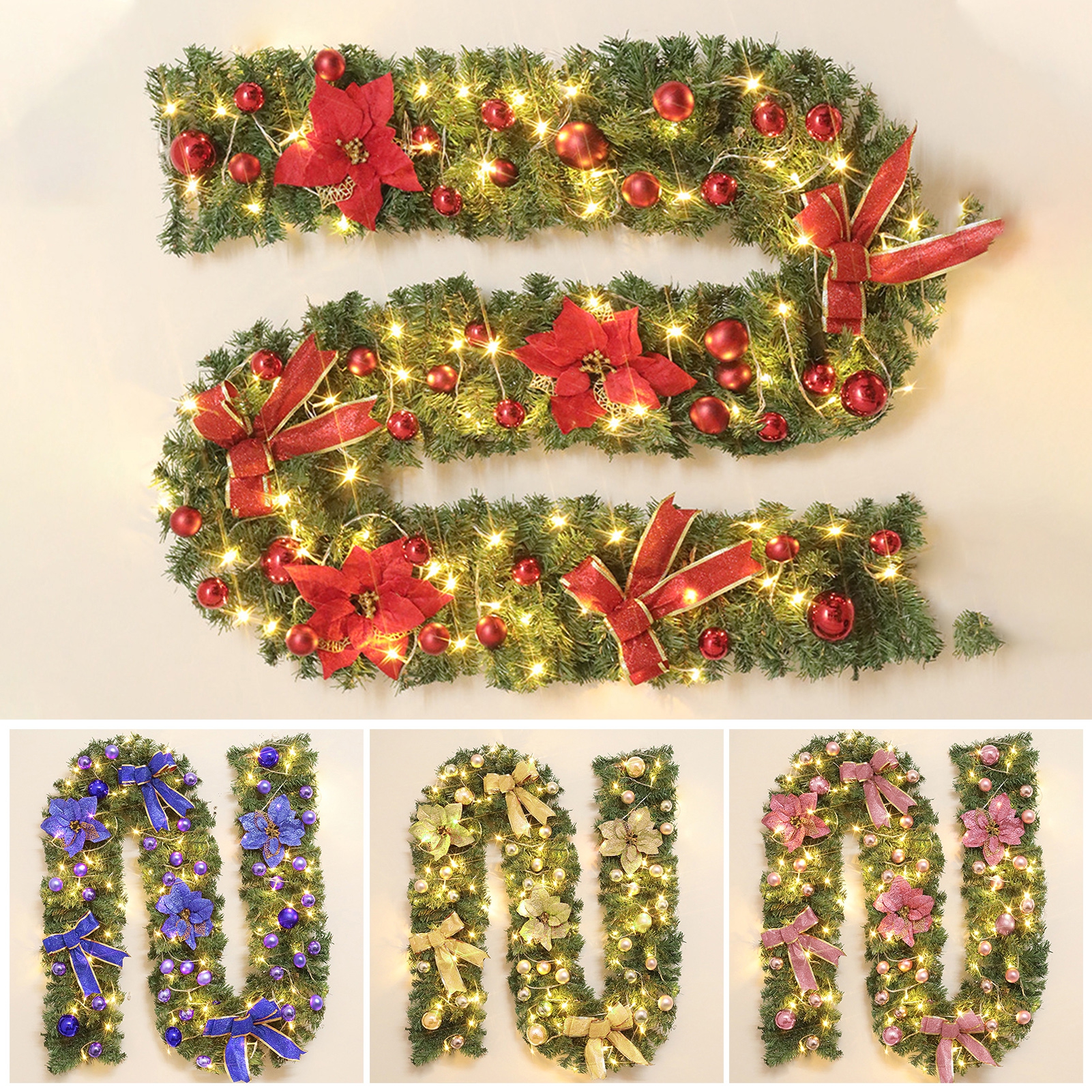 Kuorak Fake Plant Vine Realistic Looking with Bowknot PVC Garden Arch