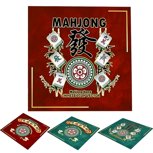 Kuorak Mahjong Table Mat Poker Domino Mahjong Tile Card Board Game Anti
