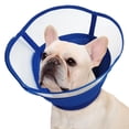thumbnail image 1 of Kuoser Dog Cone Collar, Soft Adjustable Elizabethan Recovery Cone for Dog, Blue, M, 1 of 8