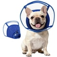 thumbnail image 1 of Kuoser Dog Cone Collar, Soft Adjustable Elizabethan Recovery Cone for Dog, Blue, M, 1 of 8
