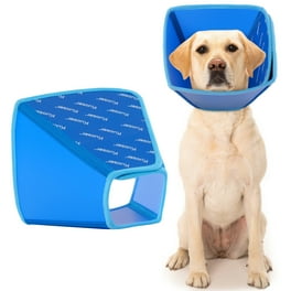 Anvazise Dog Cone Collar Adjustable Fastener Tape Post Surgery Recovery Soft Dog Cone Collar with Clear Splicing Cover Fluorescent Green S Walmart