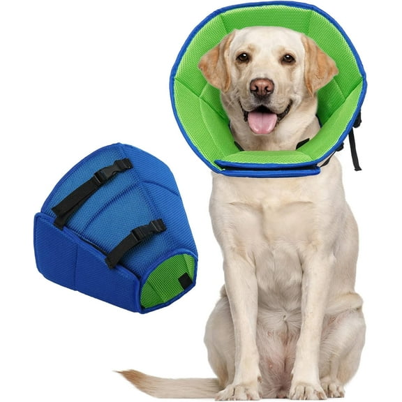 Kuoser Dog Cone Collar after Surgery, Soft Adjustable Recovery Cone Collar for Dogs, XL
