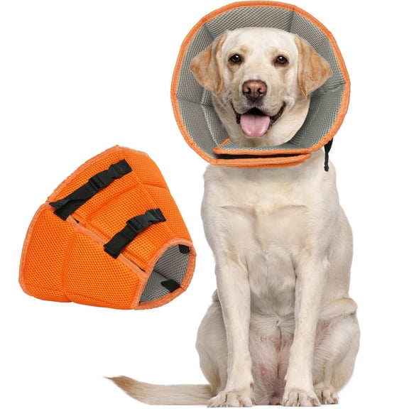 Kuoser Dog Cone Collar after Surgery, Soft Adjustable Recovery Cone Collar for Dogs, XL