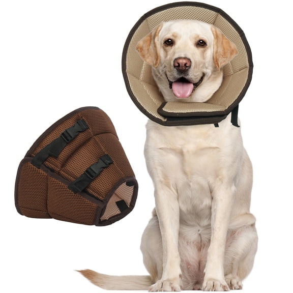 Kuoser Dog Cone Collar after Surgery, Soft Adjustable Recovery Cone Collar for Dogs, XL