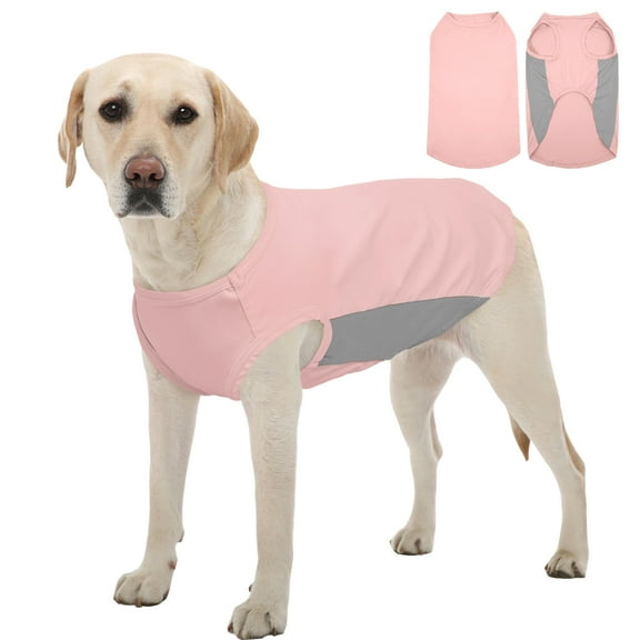 Kuoser Dog Cooling Shirt Breathable Soft Dog Cooling Vest for Summer, Pink, XXL