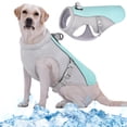thumbnail image 1 of Kuoser Dog Cooling Vest - Adjustable, Breathable Mesh & Cooling Fabric, Summer Dog Vest Jacket with Reflective Strips, Blue, XXL, 1 of 7