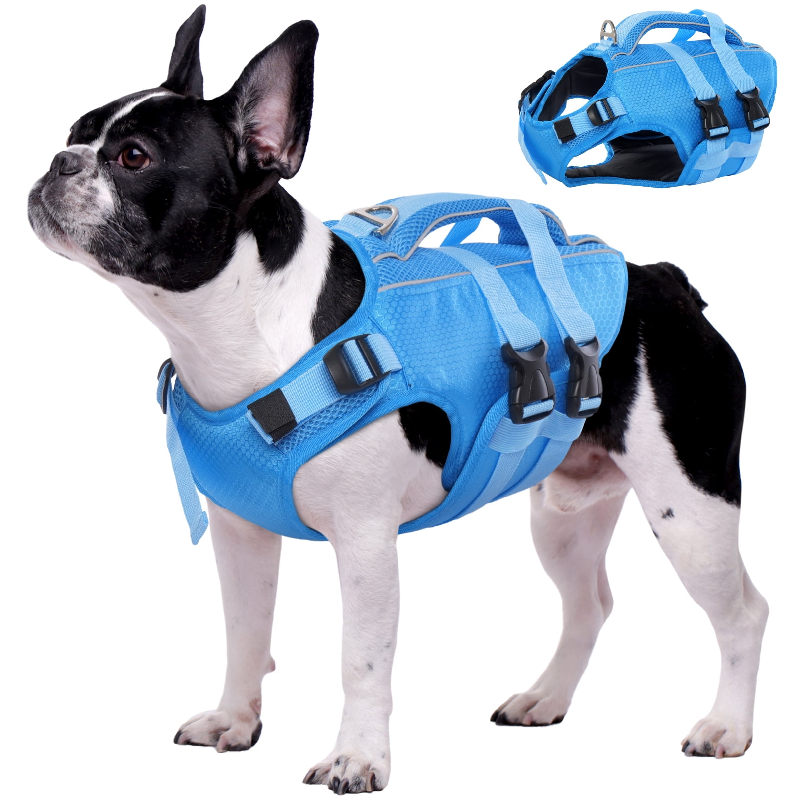 Kuoser Dog Life Jacket, Reflective and Adjustable Dog Life