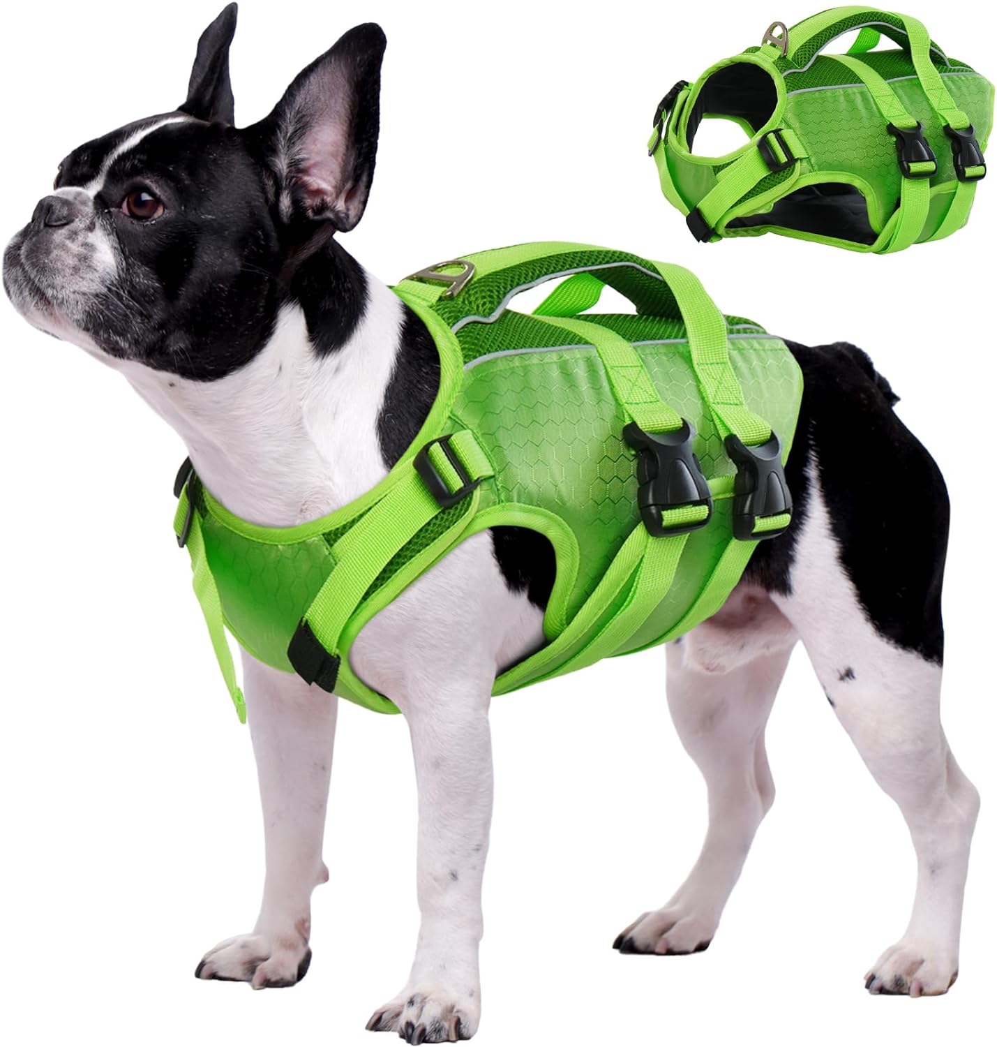 Kuoser Dog Life Jacket, Reflective and Adjustable Dog Life Vest for