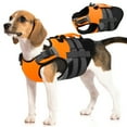 thumbnail image 1 of Kuoser Dog Life Jacket with Reflective Strips, Adjustable Life Vest for Small Medium Large Dogs, Orange, XS, 1 of 8