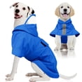 thumbnail image 1 of Kuoser Dog Raincoat Waterproof & Reflective Dog Rain Jacket with Hood, Blue, M, 1 of 7