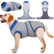 Kuoser Dog Surgical Recovery Suit Dogs Cat Onesie after Surgery,Grey,L