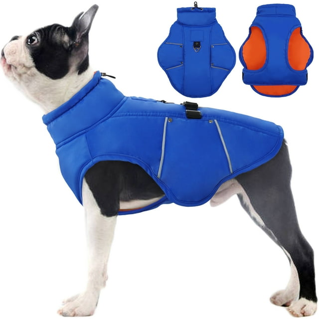 Kuoser Dog Winter Coat, Reflective Dog Jacket Warm Dog Coat with Buckle