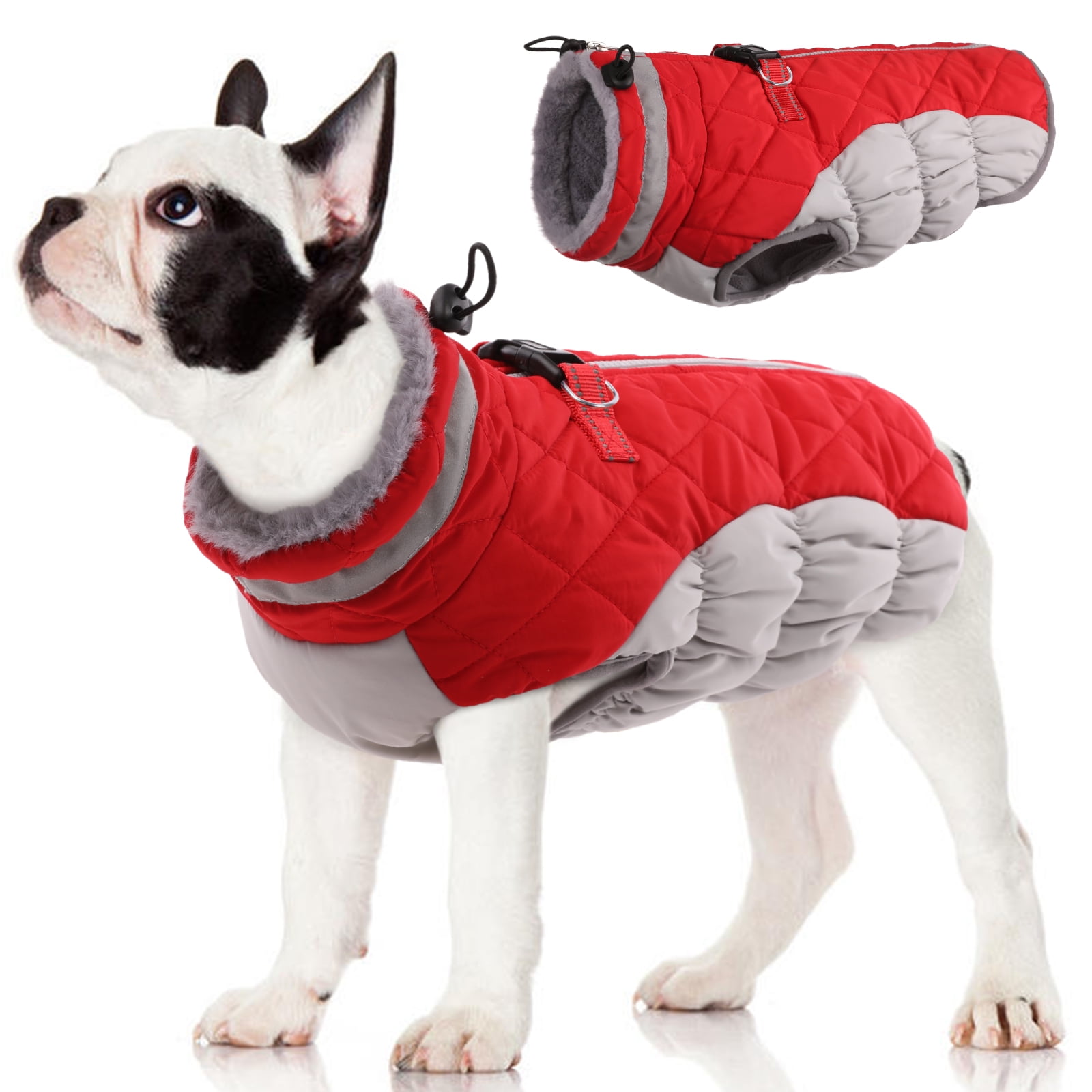 Kuoser Dog Winter Coat Warm Reflective Dog Jacket Dog Cold Weather ...