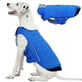 thumbnail image 1 of Kuoser Dog Winter Coat Waterproof and Windproof Snow Jacket, Reflective Cold Weather Dog Clothes, Blue, medium, 1 of 7