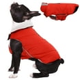 thumbnail image 1 of Kuoser Dog Winter Coat Waterproof and Windproof Snow Jacket, Reflective Cold Weather Dog Clothes, Red, small, 1 of 7