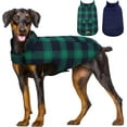 thumbnail image 1 of Kuoser Dog Winter Coat, Cozy Fleece Lining Dog Jacket Windproof Waterproof Pet Clothes with Pocket, Green, XXL, 1 of 8
