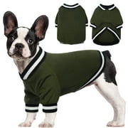 Kuoser Dog Winter Sweater, Cute Pet Pullover Vest, Soft and Thick Sweatshirt for Dogs and Cats, Green, XL
