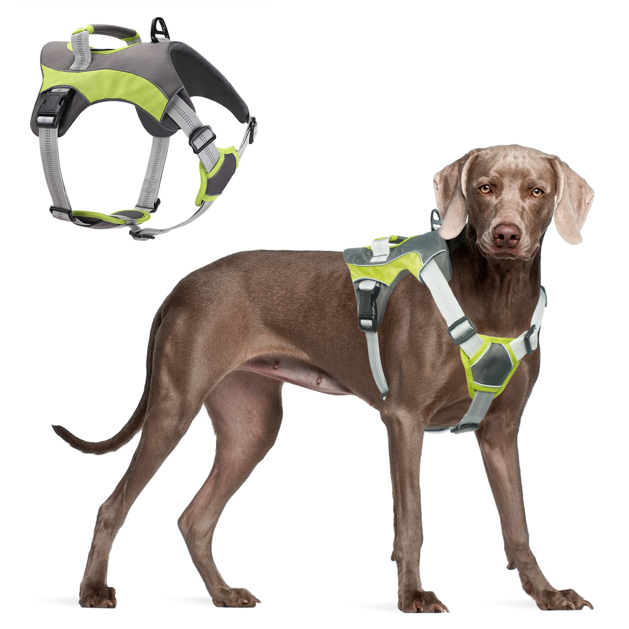 OneTigris Tactical Dog Harness Vest,No-Pull Service Dog Vest with Hook ＆ Loop  Panels,Adjustable Dog Vest Harness for Walking Hiking Training(Camo,XS)