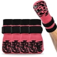 thumbnail image 1 of Kuoser Non-Slip Dog Socks for Hardwood Floors & Hot Pavement, Adjustable Pet Socks to Stop Licking and Slipping, Pink, XS, 1 of 8