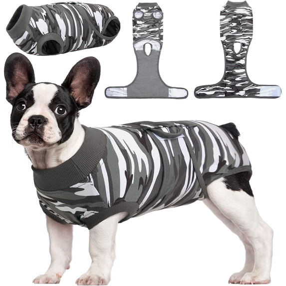 Kuoser Recovery Suit for Dogs Cats after Surgery, Professional Dog Cat Onesie, M