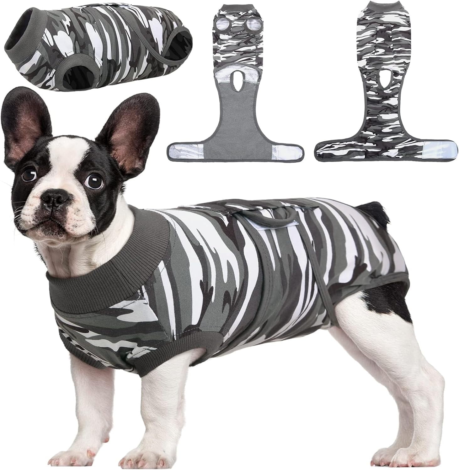 Kuoser Recovery Suit for Dogs Cats after Surgery, Professional Dog Cat Onesie, S